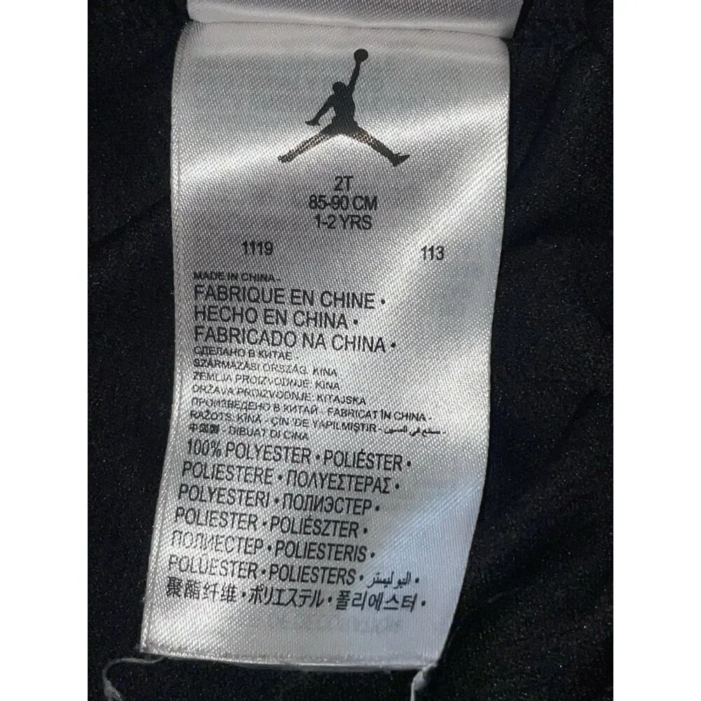 Jordan Black & Pink Pull On Elastic Waist Athletic Shorts Toddler Girls Size 2T - Picture 5 of 5